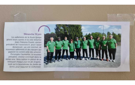 Un petit retour dans FOSSES MAG